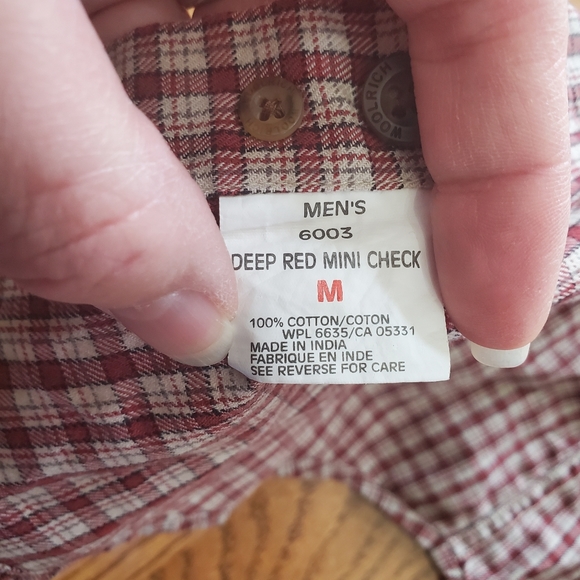 Woolrich medium long sleeve button down shirt. - Picture 8 of 8